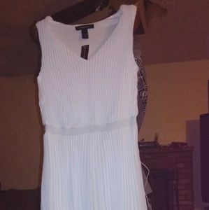 Ashley Stewart Plus size white hi low dress